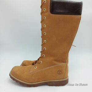 Timberland Tall Tan and Brown Leather Boots